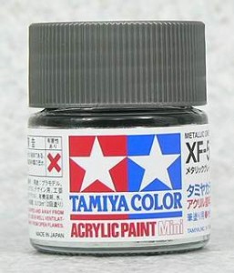 TAMIYA 壓克力系水性漆 10ml 金屬灰色 XF-